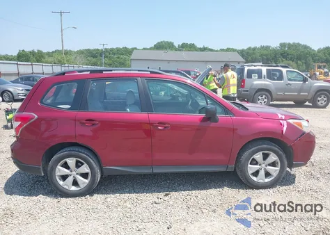 2016 Subaru Forester 2.5I from USA, damaged, VIN JF2SJABC2GH511127